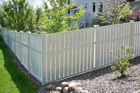 Vinyl fence installation